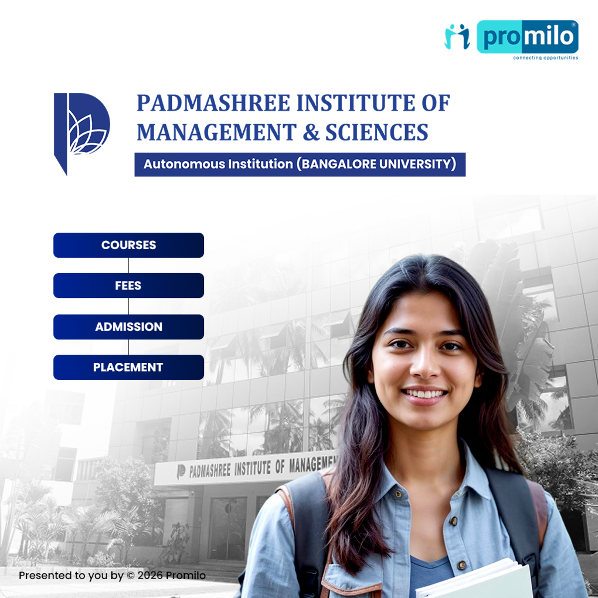 Padmashree Institute of Management and Sciences, Bangalore: Courses, Fees, Admissions